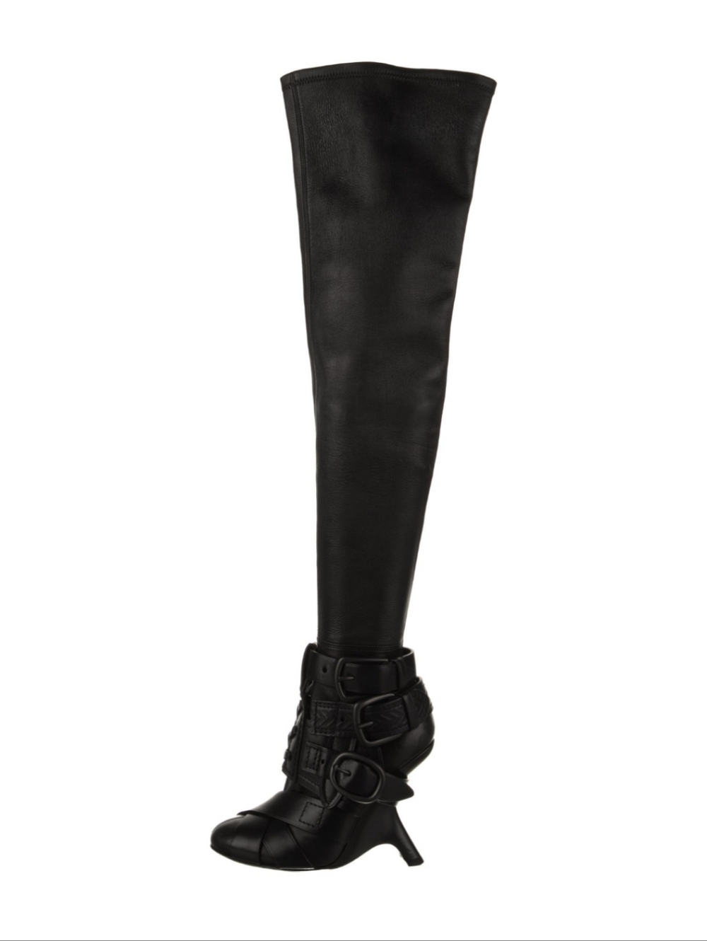Tom Ford Thigh High Leather Boots Size 36